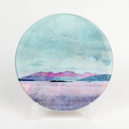 Arran over Sound of Bute Ceramic Coaster