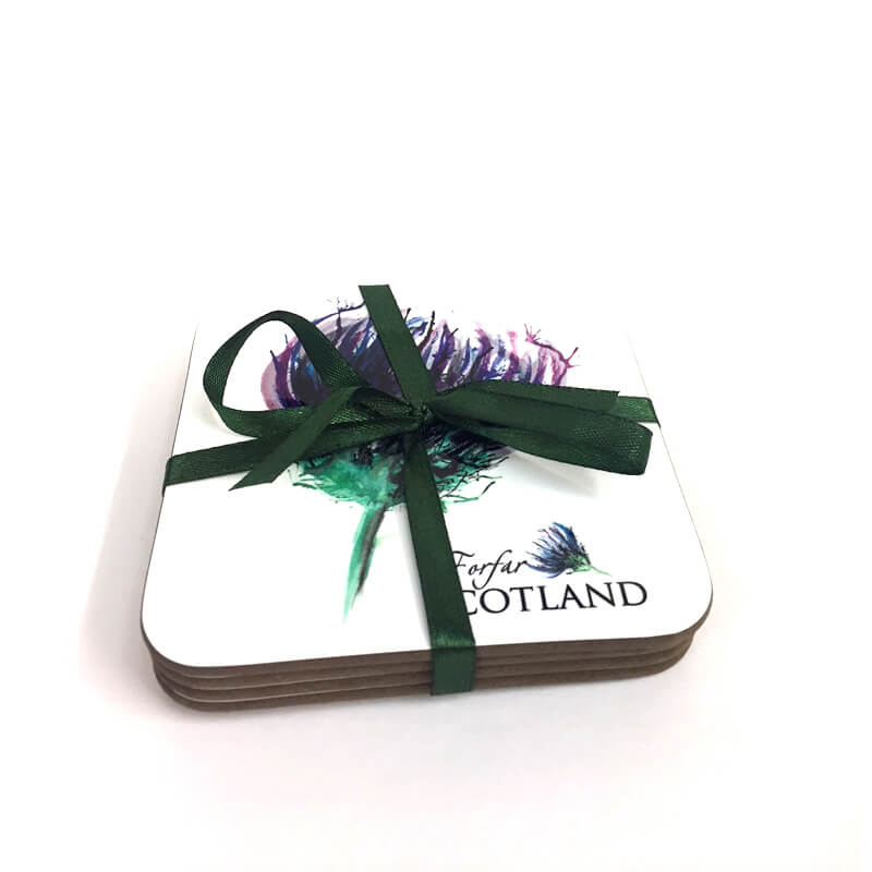 Forfar Thistle Coaster Set