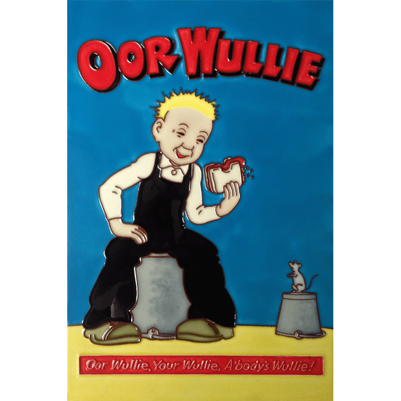 Wullie & Jeemy Handed Painted Tile