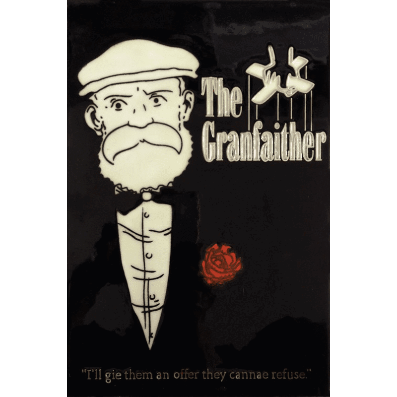 The Grandfaither Hand Painted Tile