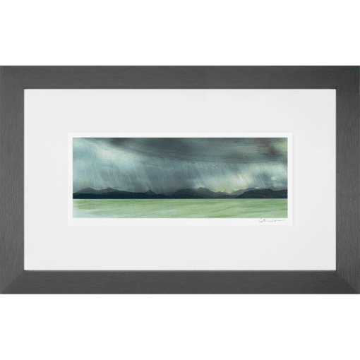 rain storm over the sky painting