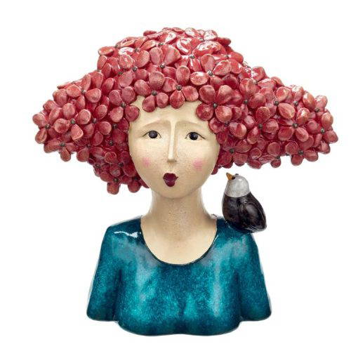 Amélie -Red haired Lady with Bird