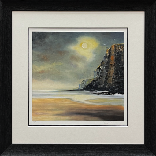 Paula Wharton Cliffside Reflection Framed Black